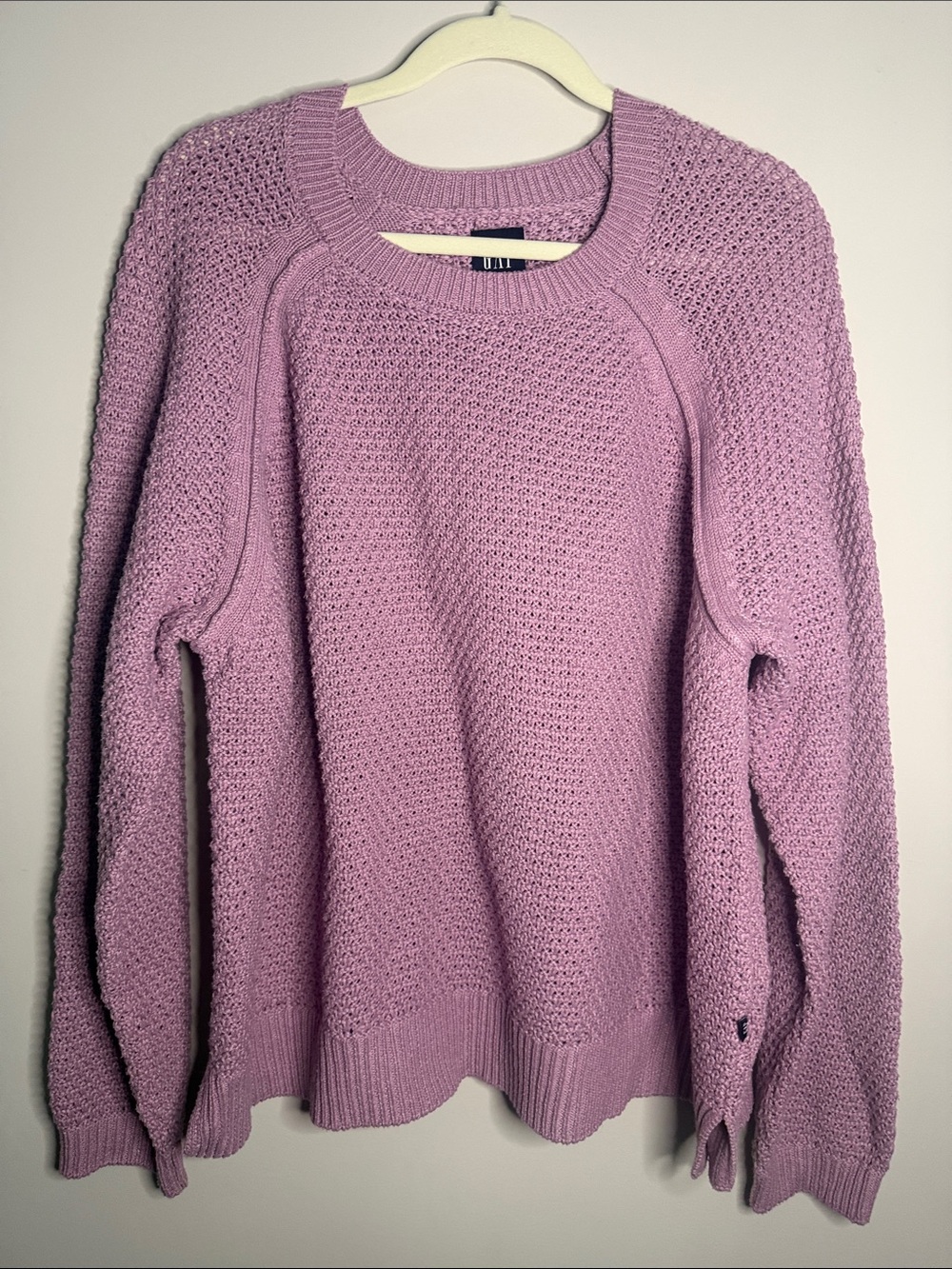 GAP Lavender Crewneck Knit Sweater